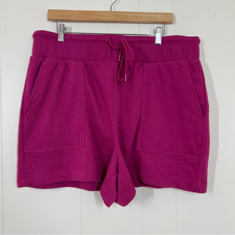 Lou & Grey Pink Cozy Cotton Terry Shorts - Picture 2 of 13